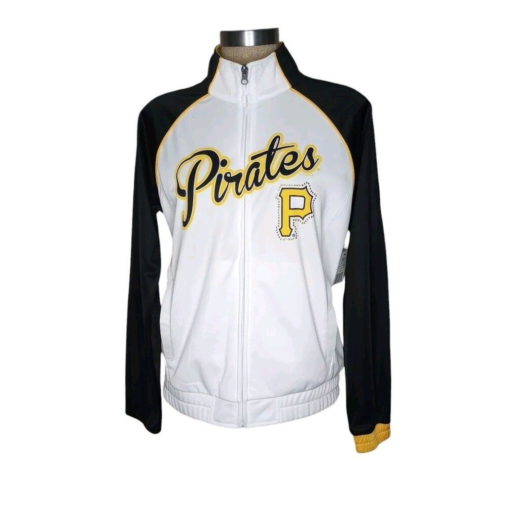 Pittsburgh Pirates Track Jacket Women's Sz M G-III Sports by Carl Banks NWT